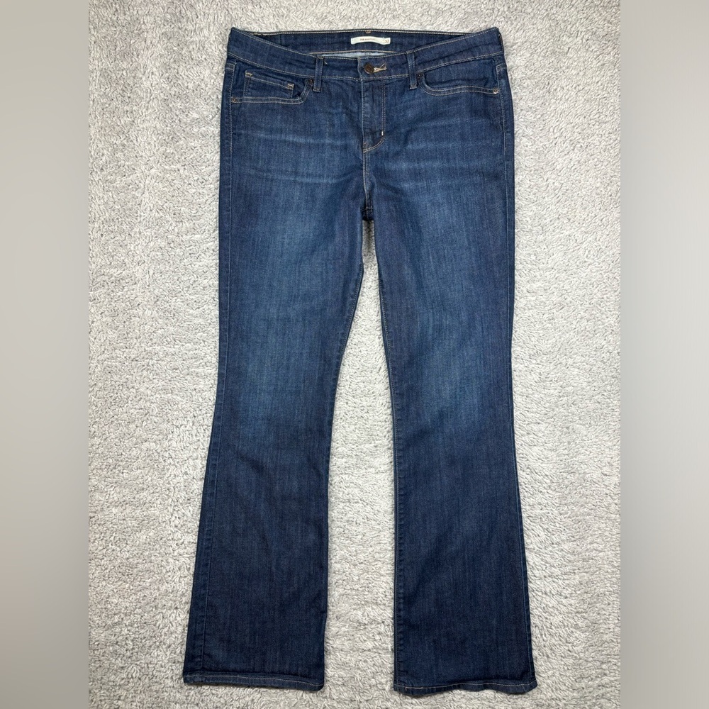 Levi's Jeans Womens 32 Boot Cut 715 Dark Wash Classic Denim Stretch Rodeo Party